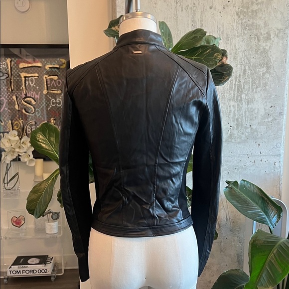 Guess Black Faux Leather Women's Jacket - Picture 5 of 9